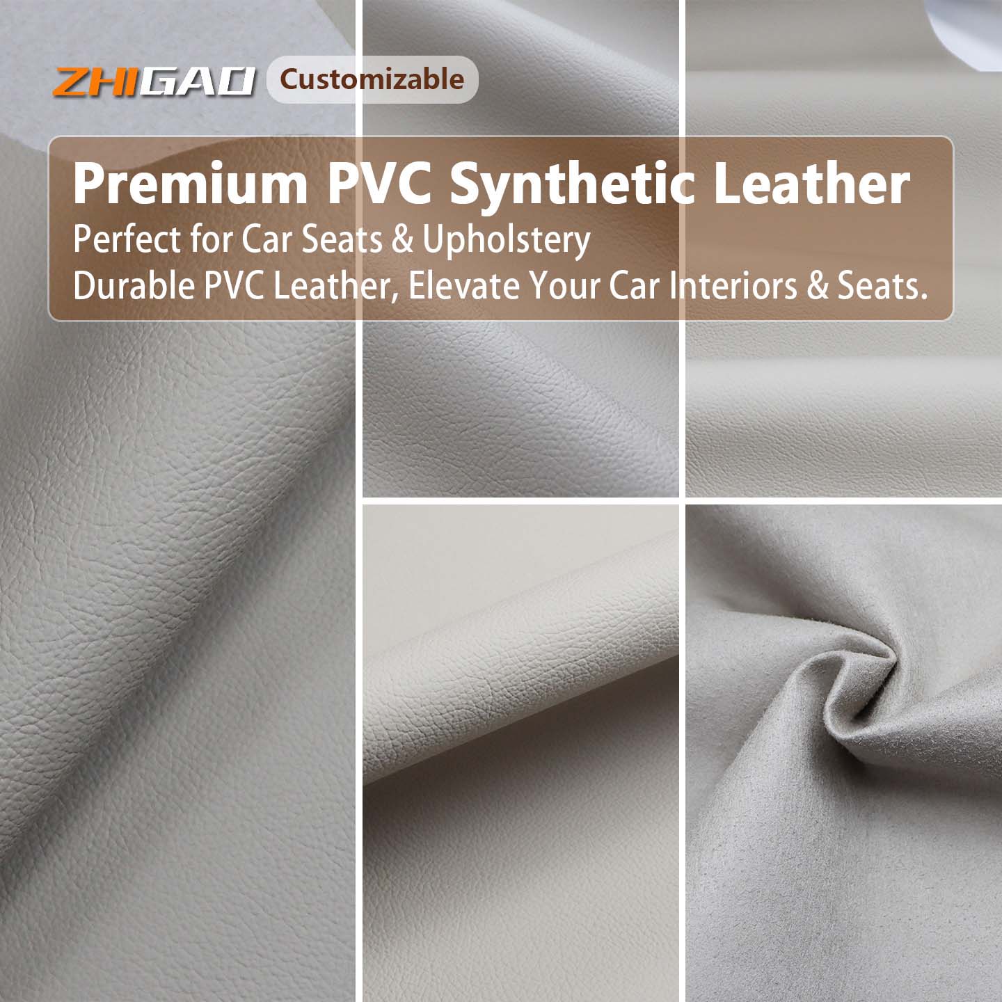 Cuero de PVC para asientos de coche Cuero de PVC para asientos de coche