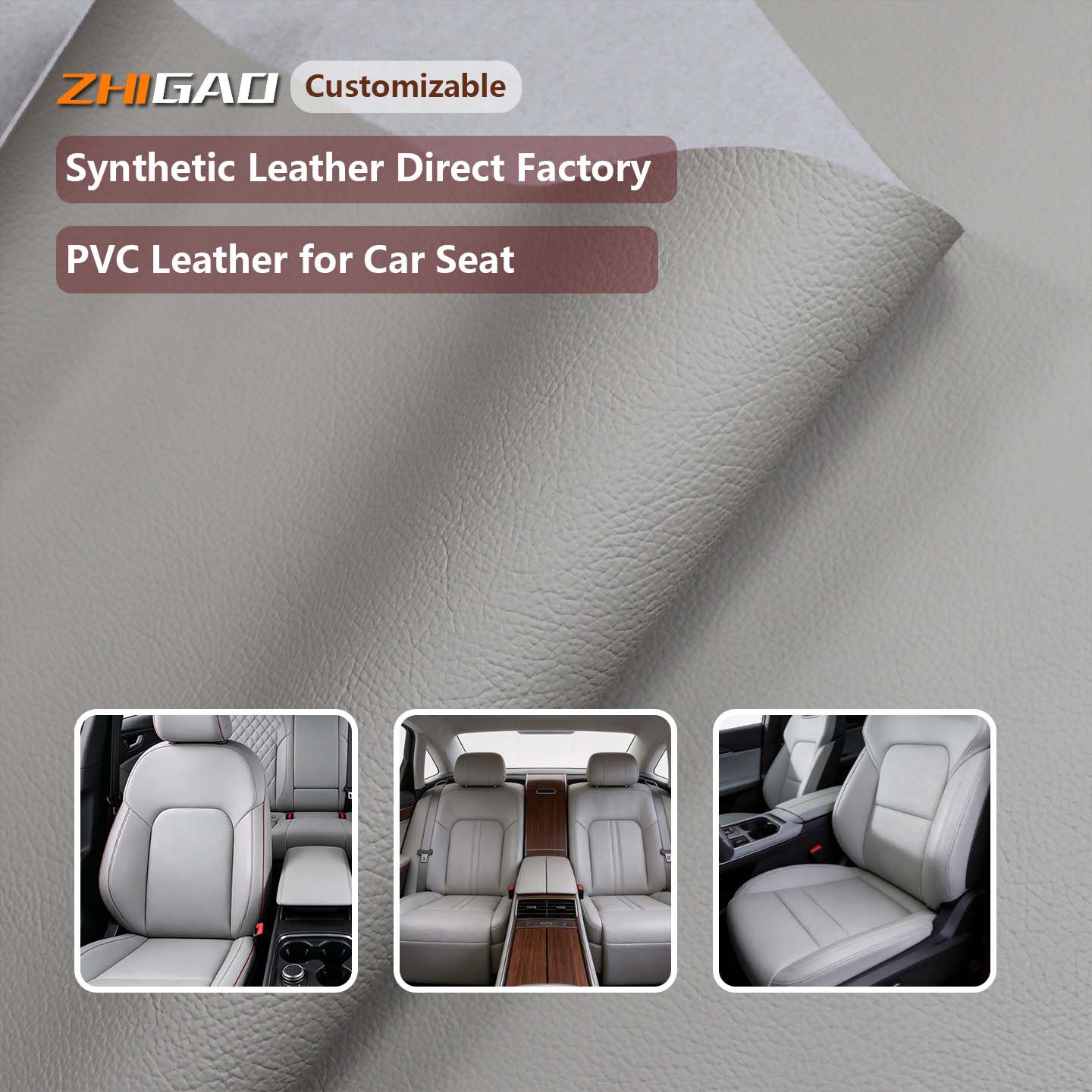 Cuero de PVC para asientos de coche