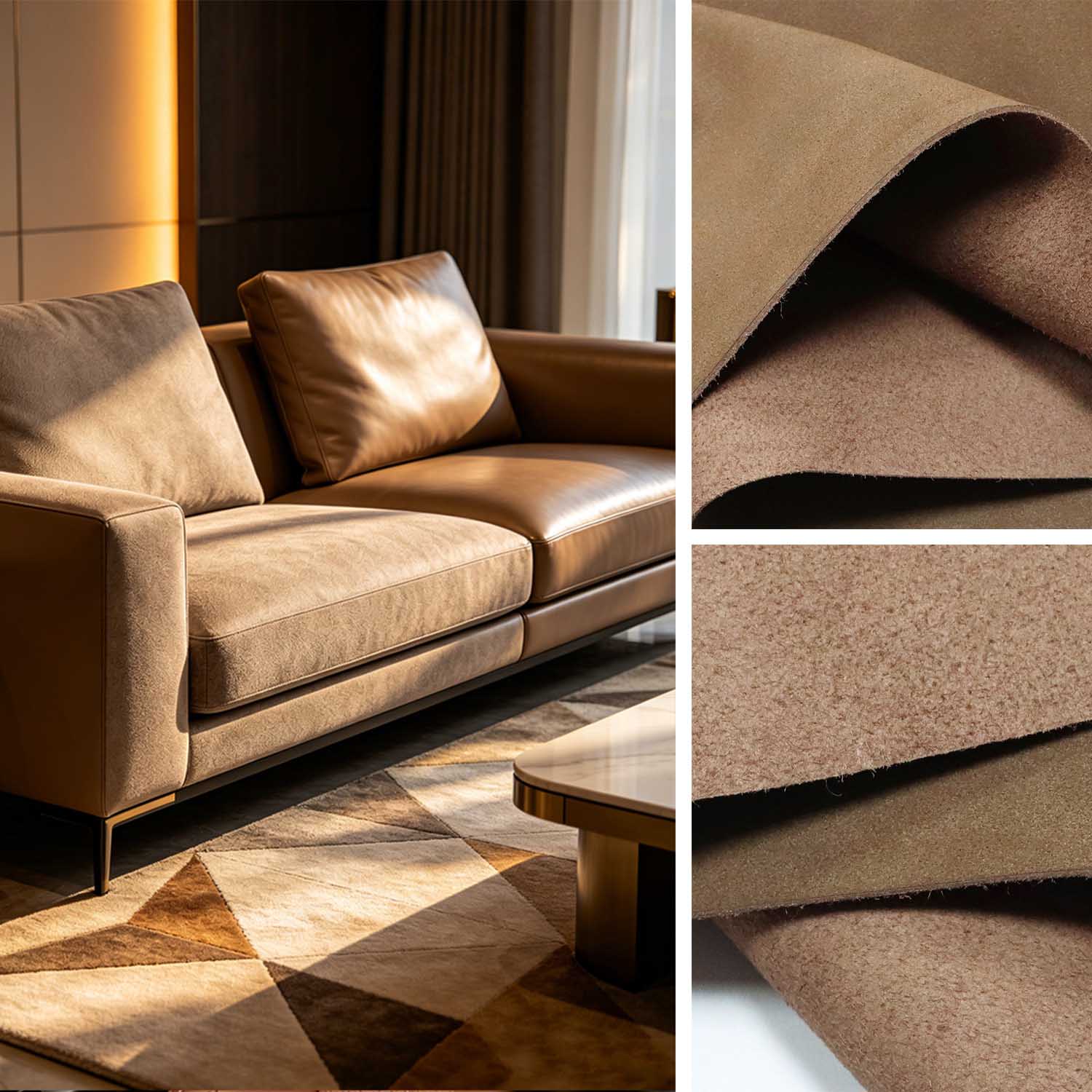 Aplicación de cuero PU/PVC para muebles sofás. Aplicación de cuero PU/PVC para muebles sofás.