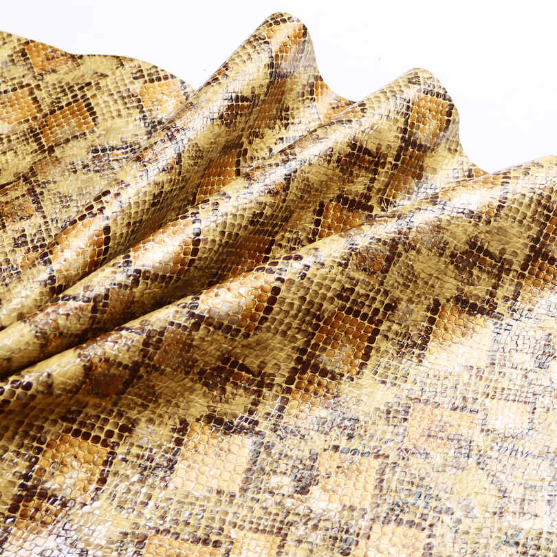 Zapatos de piel de serpiente de cristal Bolsos Cuero de imitación de PU