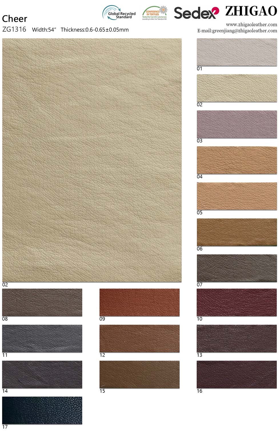 Super Soft Knitting Backing PU Leather Clothing Material