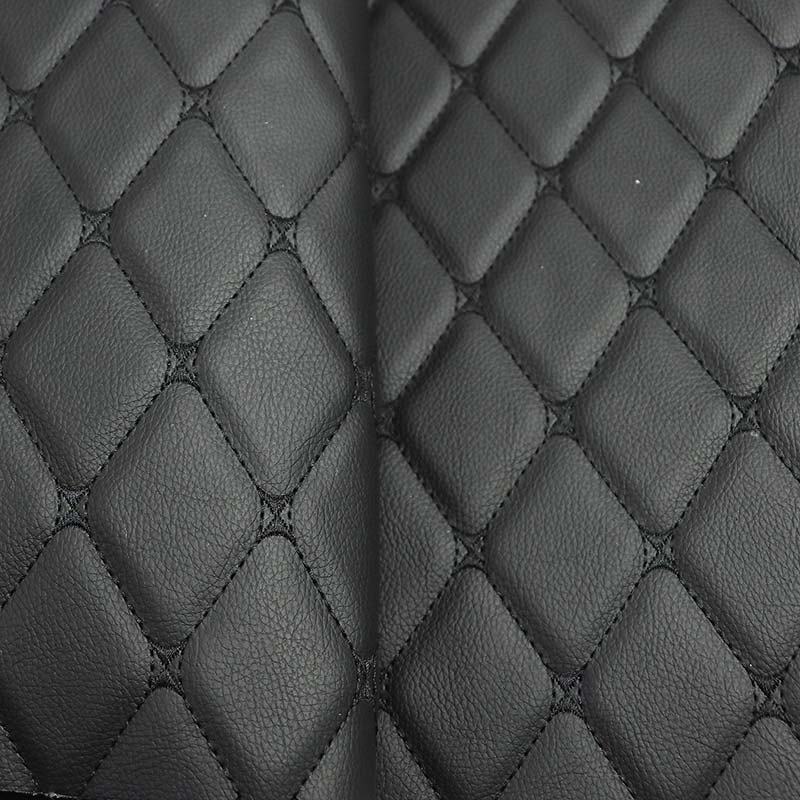 Embroidery Composite Foam PVC Leather Automoible Seat Cover Fabric