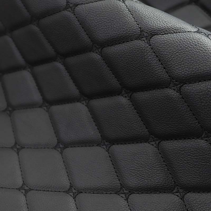 Embroidery Composite Foam PVC Leather Automoible Seat Cover Fabric