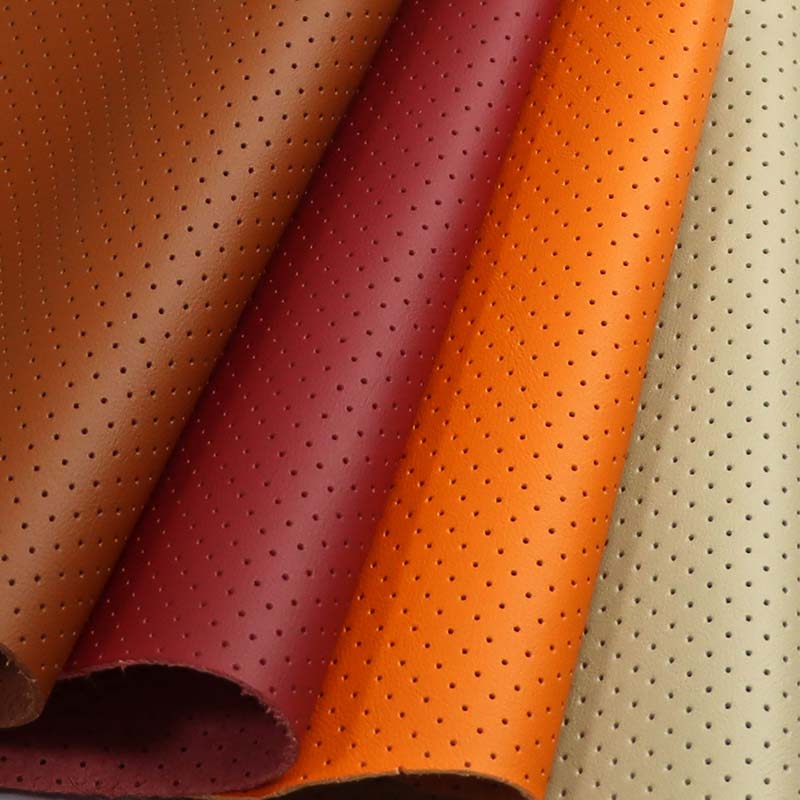 Perforated Microfiber Leather Punching Cars Seats Interior Fabric
