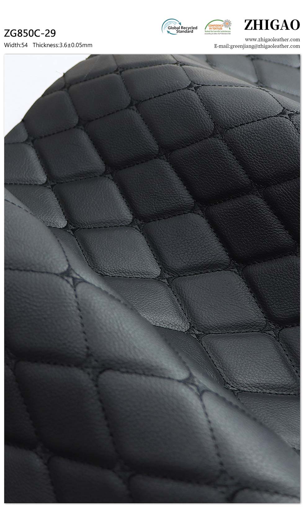 Embroidery Composite Foam PVC Leather Automoible Seat Cover Fabric