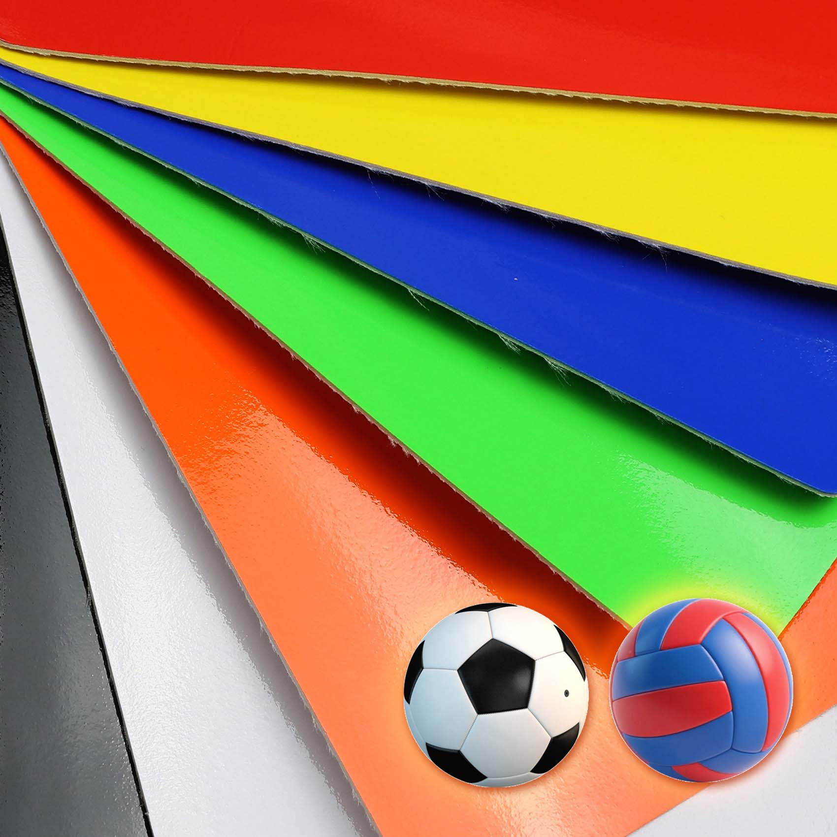 Balones deportivos PU cuero artificial cuero PVC reflectante