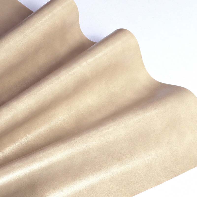 Tela de silla de sofá de cuero artificial de PVC engrasado de dos tonos