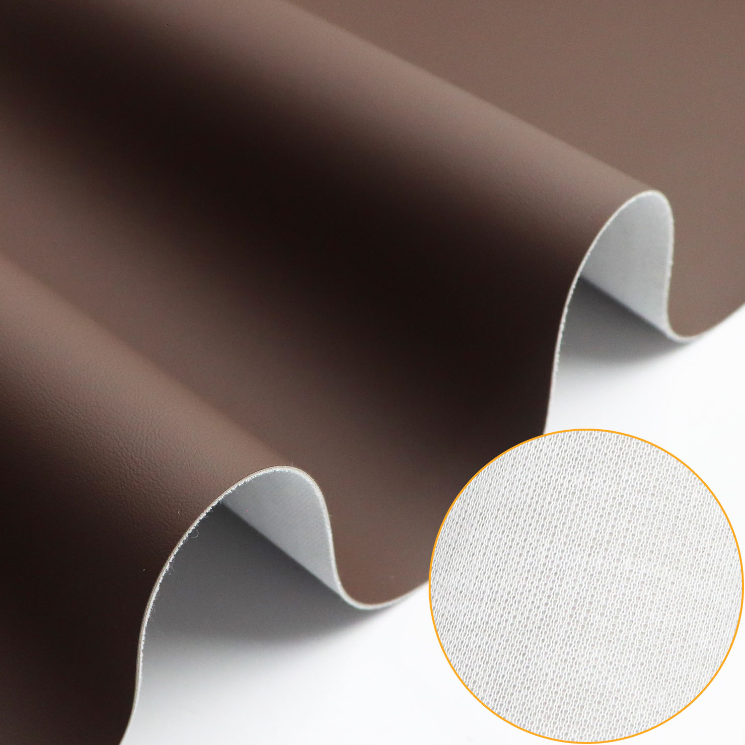Rollo de cuero sintético de PVC impermeable.